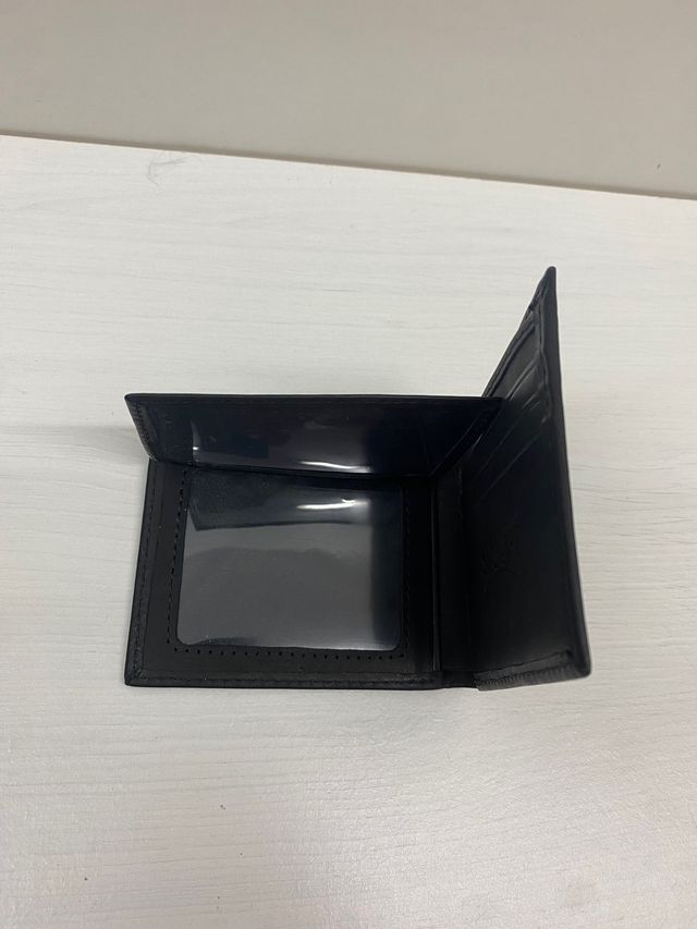 Cartera de piel de canguro Negra