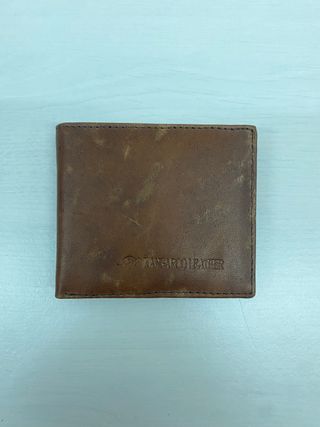 Cartera de piel de Canguro Vintage y Naranja