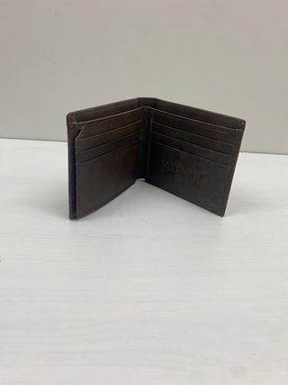 Cartera de piel de Canguro Vintage y Naranja
