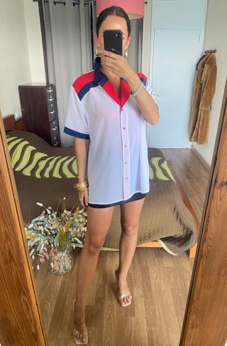 Blusa larga abotonada Paco Gelma talla L/XL