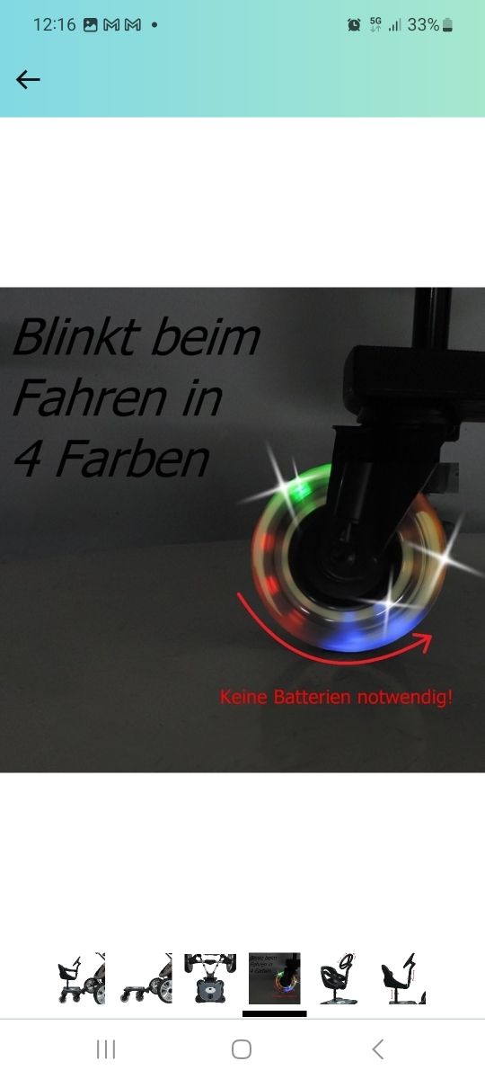 patin con asiento y respaldo