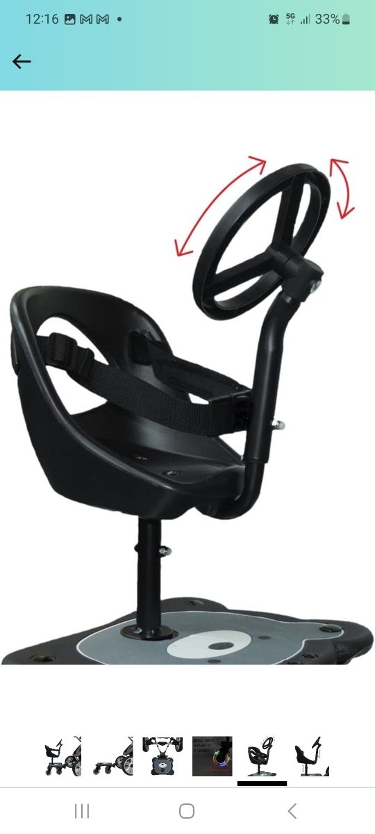 patin con asiento y respaldo