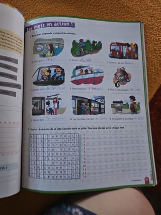 libro de francés de 1ero de la ESO