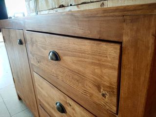 Mueble De Baño Madera Maciza Colonial 
