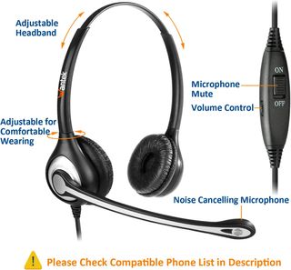 Auriculares para teléfono fijo oficina
