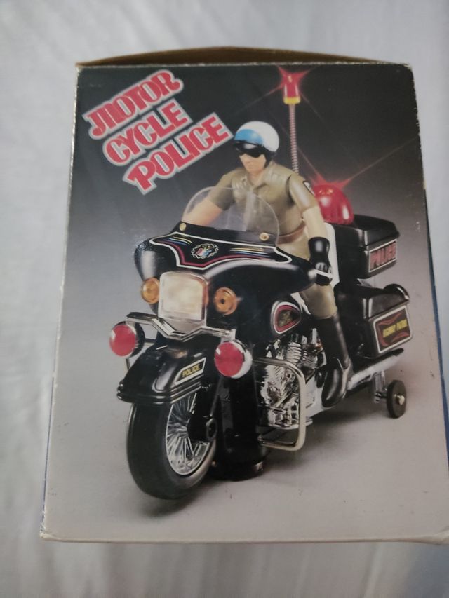 Moto policía juguete 