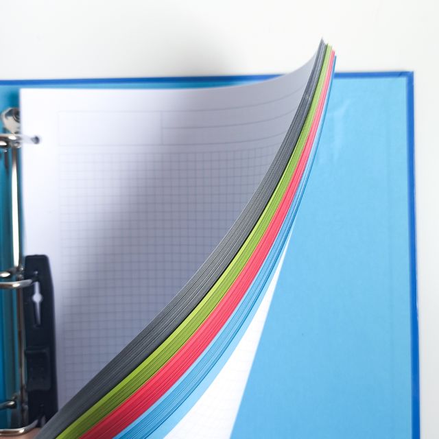 Carpeta de 4 anillas azul