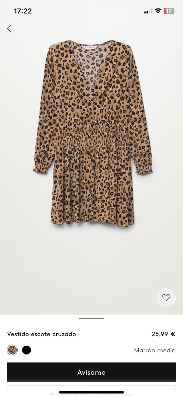 Vestido animal print