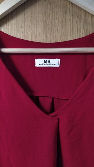 Camisa, blusa color rojo Marta Barcala