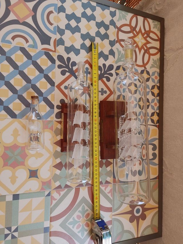 Barcos en botella de cristal