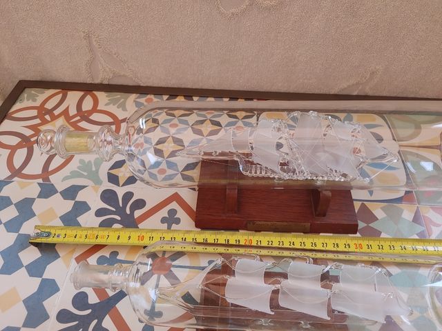 Barcos en botella de cristal
