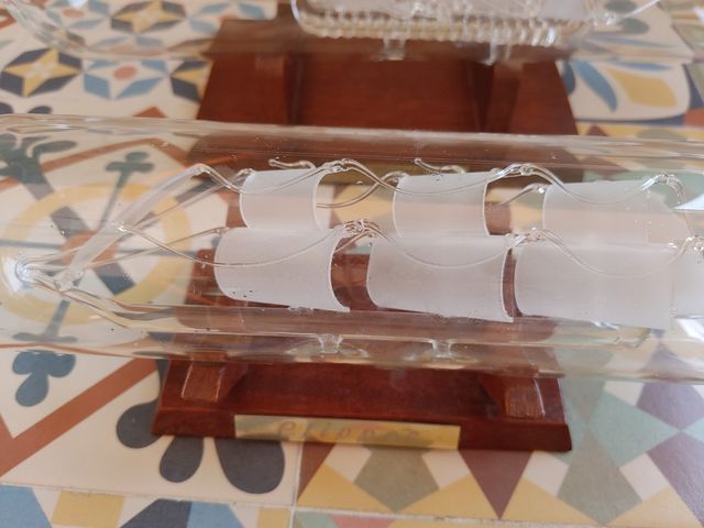 Barcos en botella de cristal