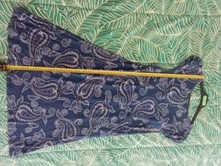 Vestido pecho cruzado en pico.corte bajo pecho L