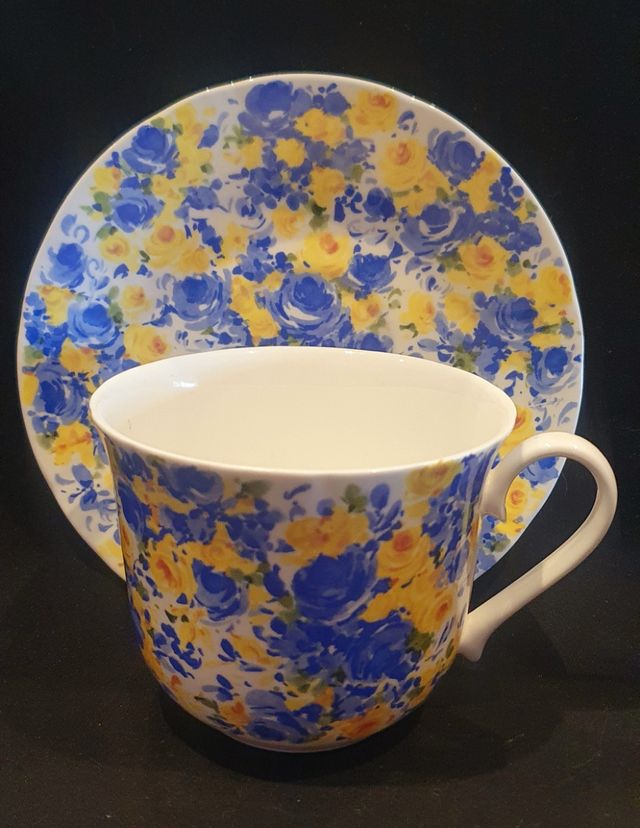 TAZAS DESAYUNO/TAZONES PORCELANA INGLESA