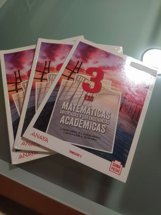 libro matemáticas 3Eso Anaya