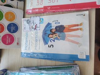 libros de texto , 4° primaria , Santillana