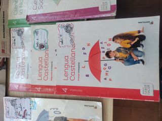 libros de texto , 4° primaria , Santillana