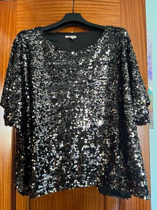 blusa lentejuelas tallas grandes 