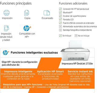 Nueva. Impresora Multifunción HPDeskJet 2720e