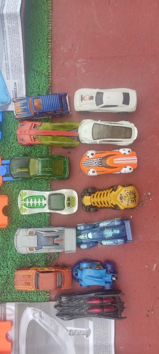 2 Pistas de Hotwheels track+20 coches