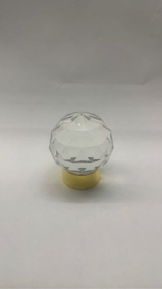 Swarovski soporte metalico bañado en oro