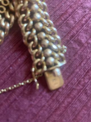 expectacular pulsera de oro de 18k