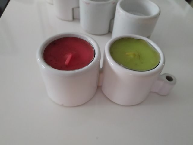 10 pequeños portavelas (pequeñas)