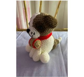 Perro San Bernardo Amigurumi