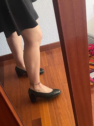 Zapatos tacón negros