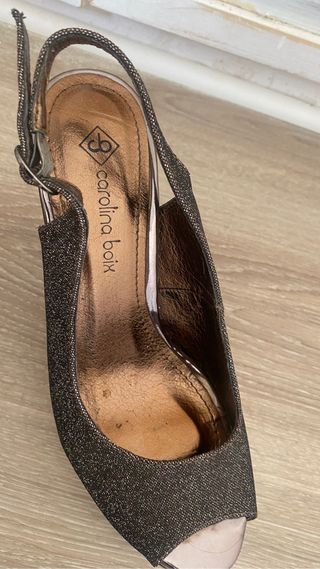 zapatos fiesta tacon y plataforma