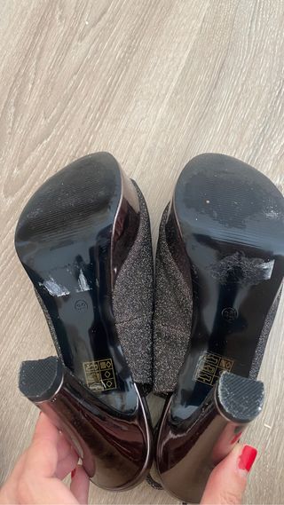 zapatos fiesta tacon y plataforma