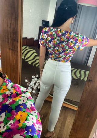 Blusa floral abotonada vaporosa El Corte Inglés M