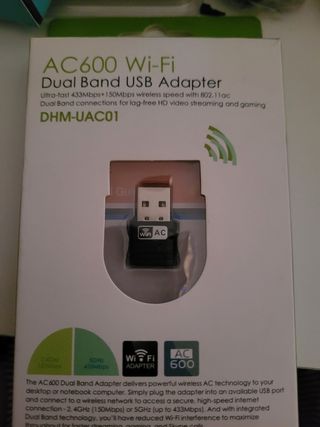 cargador + adaptador wifi