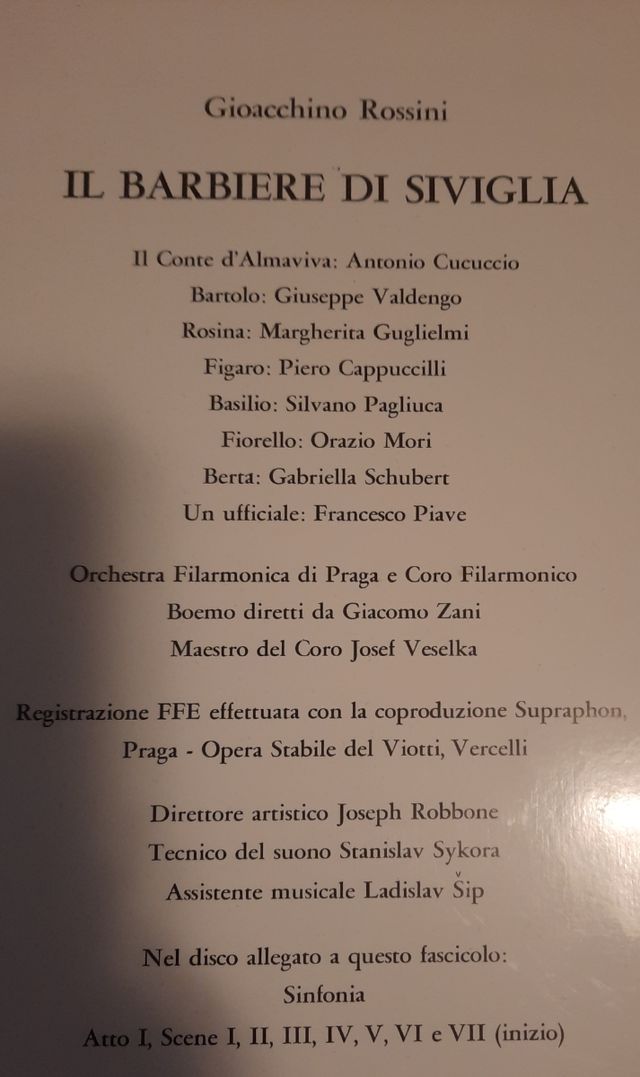 Dischi vinile opera lirica