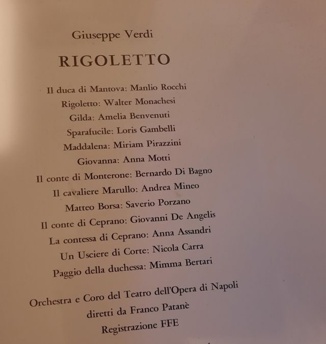 Dischi vinile opera lirica