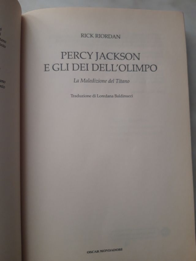la maledizione del titano. Percy Jackson...