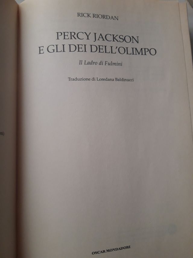 Il ladro di fulmini. Percy Jackson