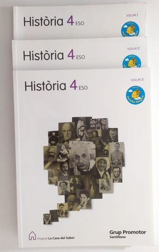 Historia 4 Secundaria Catalán 3 volumenes 