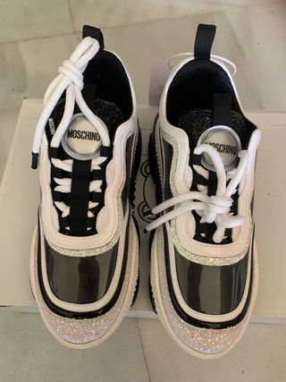 zapatillas teddy moschino couture 37