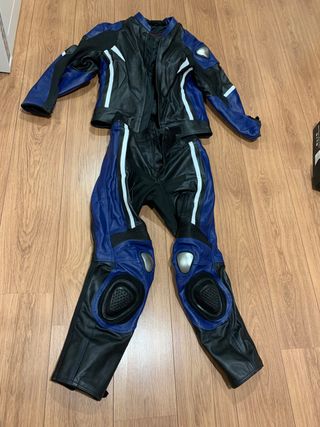 Mono de moto cuero 2 piezas