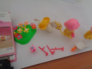 juguete pin y pon o pinypon  jardineros con pony