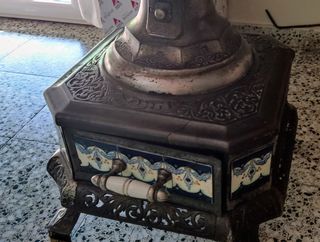 Cocina de hierro antigua