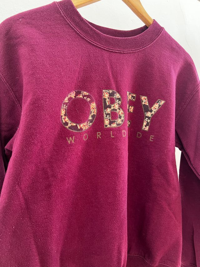 Sweatshirt cor Obey roxo