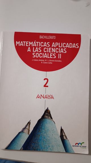 LIBRO 2°BACH - MATEMÁTICAS CCSS II - ANAYA