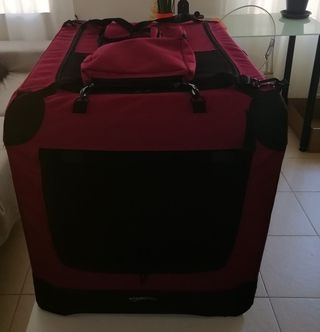 Transportín plegable para perros. Una vez utilizad