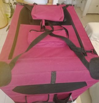 Transportín plegable para perros. Una vez utilizad