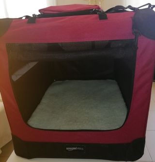 Transportín plegable para perros. Una vez utilizad