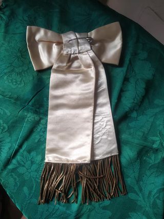 lazo comunion antiguo bordado en oro