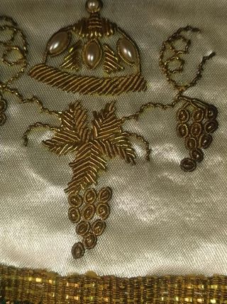 lazo comunion antiguo bordado en oro