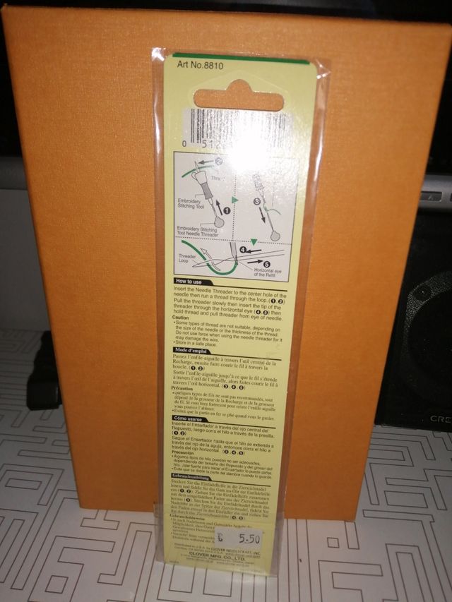 clover ensartador de la herramienta de bordado